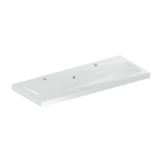 Geberit iCon Light Waschtisch 501837002 120x48cm, Hahnloch links/rechts, mit Überlauf, weiß KeraTect