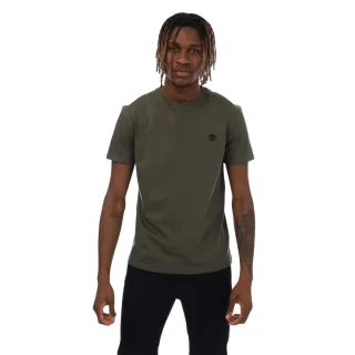 Timberland - "Dunstan River" T-Shirt für Herren, Rundhalsausschnitt, Schmal (Khakigrün)