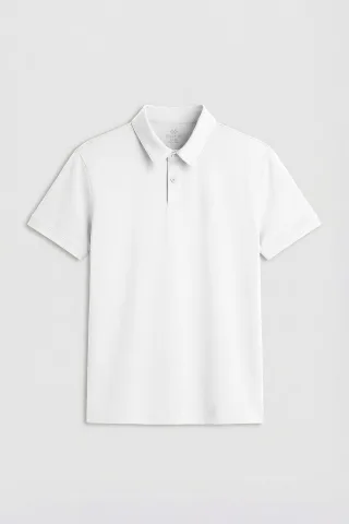 Herren Baumwoll-Elastan Polo T-Shirt