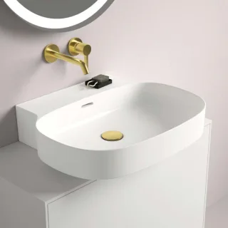 Ideal Standard Linda-X Waschtisch T475601 ohne Hahnloch, mit Überlauf, 600 x 500 x 135 mm, weiß