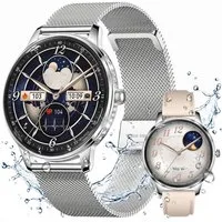 Vashoy Smartwatch Damen,1.19" mit Bluetooth Anrufe,Sprachassistent Smartwatch (38mm cm/1.19 Zoll, Android4.4/IOS1.0) Spar-Set, 4-tlg., Anrufe, Schrittzähler, Puls, Blutdruck, Stress-, Schlafüberwachung, IP68 Wasserdicht – Fitnessuhr Kompatibel mit iO