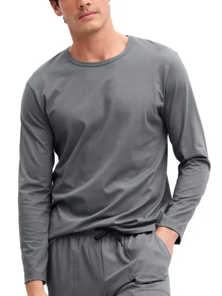 CALIDA - HERREN Shirt langarm tornado grey - Gr. - XL