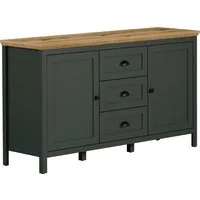 Home affaire Sideboard Vienna (1 St), Kommode im Landhausstil mit 3 Vollauszug-Schubladen und 4 Fächer