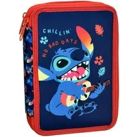 Disney Federmäppchen Disney Lilo und Stitch Chillin' gefülltes Federmäppchen, zweistöckig