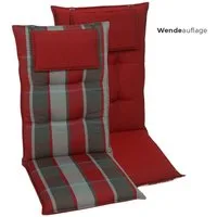 GO-DE Hochlehnerauflage, (Set, 2 St., Auflage für Hochlehner, OTTOs Choice), 50 cm x 7 cm x 120 cm