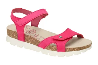 Panama Jack Sulia B9 Damen Sandalette fuchsia Echtleder flexibel 2cm Plateau