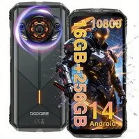 DOOGEE SPUNK Outdoor Handy, 10800mAh, 50MP, Android 14, 256GB, 6,58" FHD Smartphone (6,58 Zoll, 256 GB Speicherplatz, 50 MP Kamera, Android 14, 256GB, 6,58" FHD+, 33W Laden, NFC, OTG, Dual 4G SIM, IP68)