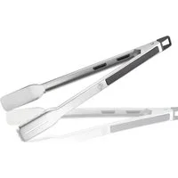 GEFU Grillzange BBQ, Verriegelungsmechanismus mit integrierter Öse zum Aufhängen, Edelstahl