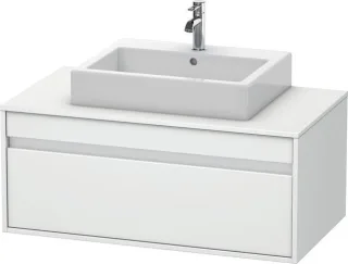 Duravit Ketho Konsolenwaschtischunterbau wandhängend Weiß Matt 1000x550x426 mm - KT669501818 KT669501818