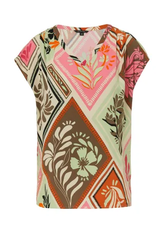 comma - Bluse pink/mehrfarbig - Gr. - 44