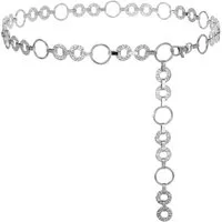 Zaewry Kettengürtel Taillengürtel Schmuckgürtel,Damen-Kettengürtel Taillenkette mitO-Ring,stylischer Gürtel,passend zu Kleidern und Jeans