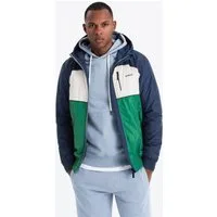 OMBRE Allwetterjacke Leichte farbige Herren-Sportjacke mit Fleece