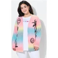 Angel of Style Strickjacke Strickjacke Straight Fit Palmen Smileys
