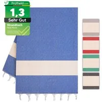 herémood Strandtuch Strandtuch Damen Herren, Badetuch Handtuch XXL, Geschenke für Frauen, [Test SEHR GUT, Note 1.1] (schnelltrocknend & saugstark, Sehr Gut getestet, 1er & 2er-Set, ideal für Strand, Sauna & Wellness – Blau, 1-St)