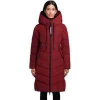 khujo Wintermantel khujo MIKIA 4 Damen Steppmantel mit Kapuze, Regular Fit (1-tlg) Strickeinsätze am Kragen, den Taschen und Ärmeln