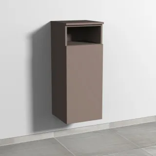 Sanipa 3way Mittelschrank mit 1 Tür und 1 offenem Fach, Taupe-Matt, SP1331T SP1331T