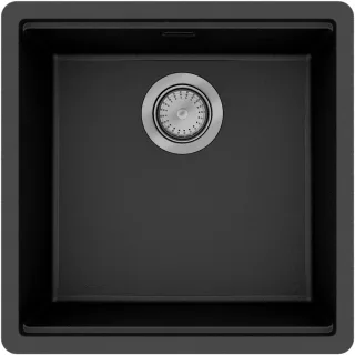 Hansgrohe Einbauspüle S530-F400 manuelle Ablaufgarnitur graphitschwarz, 43361170 43361170