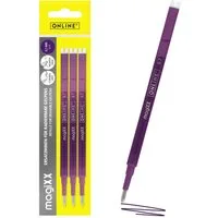 Online Pen Tintenroller magiXX Mine, (3x radierbare Ersatzminen lila für Gelschreiber), Nachfüll-Minen kompatibel mit Pilot Frixion, magiXX Gelstift