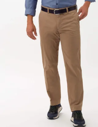 Eurex by Brax Herren Flatfronthose Style JIM BEIGE, hellbraun, Gr. 28U