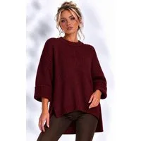Worldclassca Longpullover WORLDCLASSCA Damen Oversize Strickpulllover Lang Pulli Neue Kollektion - Stilvolle und gemütliche Strickmode für Damen