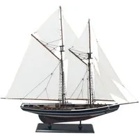Aubaho Dekoobjekt Segelyacht Bluenose Segelschiff Modellschiff Holz Schiff - kein Bausat