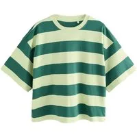 Next T-Shirt Kastiges Relaxed Fit Oversized-T-Shirt, Baumwolle (1-tlg)