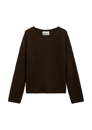 Marc OPolo Casual - Strickpullover loose Burnt Coffee - Gr. - S