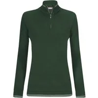 Felix Hardy Stehkragenpullover Strickpullover mit halbem Reißverschluss