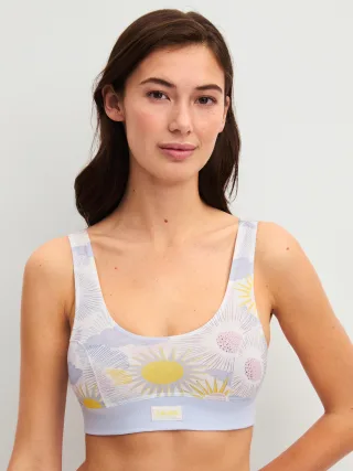 CALIDA - DAMEN Bustier harmony blue print - Gr. - L