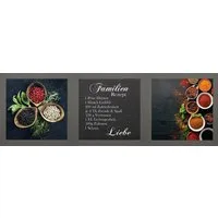 Bönninghoff Bild mit Rahmen 3er-Set gerahmte Bilder FAMILIENREZEPT 3x23x23 cm – Küche & Essen, Gewürze (Set, 3 St), mehrteiliges Bilder-Set, harmonisch aufeinander abgestimmt