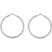 Firetti Paar Creolen Schmuck Geschenk Silber 925 Ohrschmuck Ohrringe gedrehte Optik