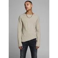Jack & Jones Rundhalspullover JJEHILL KNIT CREW NECK NOOS Baumwolle, regular fit