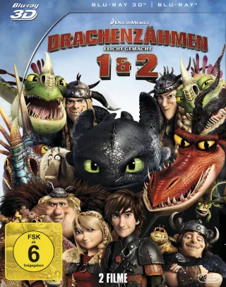 Drachenzähmen leicht gemacht 1 + 2 Doppelbox [3D Blu-ray]