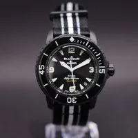 Swatch Automatikuhr Swatch x Blancpain Ocean of Storms Bioceramic Scuba Fifty Fathoms