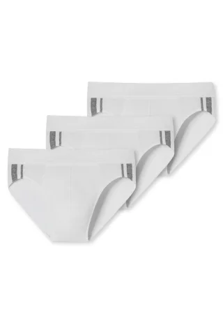 SCHIESSER - 3PACK Rio-Slip weiss - Gr. - 6