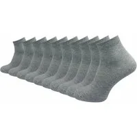 GAWILO Kurzsocken aus 100% reiner Baumwolle - Quartersocken für Herren (10-Paar) Schaft etwas länger als beim Sneaker - daher kein verrutschen