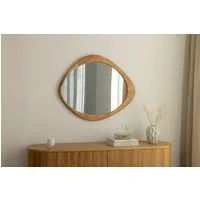 riess-ambiente Wandspiegel ORGANIC 90cm natur – Eichenholz-Design, asymmetrisch, variabel (Einzelartikel, 1-St), Dekoration mit natürlicher Maserung – ideal für Flur oder Schlafzimmer