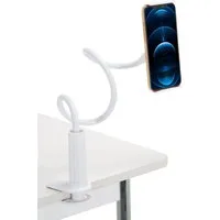 hjh OFFICE Handy-Halterung Handy & Tablet Halterung Flexmobi I, (bis 7.2 Zoll, Halter mit Schwanenhals, 360° schwenkbar)