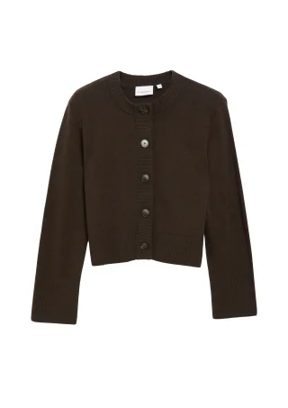 comma - Strickjacke braun - Gr. - 36