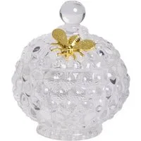 Next Dekoschale Schmuckschale aus Glas mit Bienendeko
