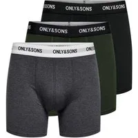 ONLY & SONS Trunk ONSFITZ SOLID BLACK TRUNK 3PACK NOOS (Packung, 3-St)