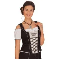 Spieth & Wensky Trachtenbluse Blusenshirt - FRANKFURT - schwarz