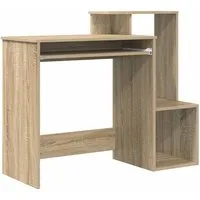 vidaXL Schreibtisch Schreibtisch Sonoma-Eiche 106 x 41 x 88.5 cm Holzwerkstoff (1-St)