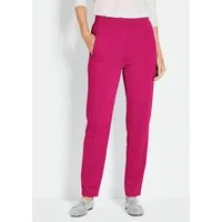 GOLDNER Schlupfhose Kurzgröße: Elegante 7/8-Schlupfhose SARA Slim Fit Jerseyhose mit Rundum-Dehnbund und Biesen