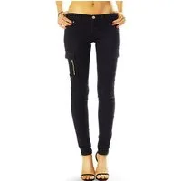 be styled Cargojeans Cargo Hosen Slimfit low waist Hose stretch fit - Damen - j36l-1 mit Stretch-Anteil
