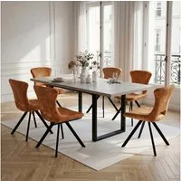 Jiexi Esszimmerstuhl Premium Flanell Esszimmerstuhl, Modernes Design Polsterstuhl