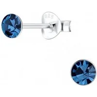 ALEXANDER YORK Paar Ohrstecker KRISTALL 4 mm montana, 2-tlg. (Ohrstecker)