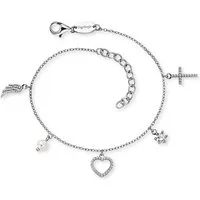 Engelsrufer Armband Glaube Liebe Hoffnung, Made in Germany - mit Zirkonia (synth) - mit Süßwasserzuchtperle