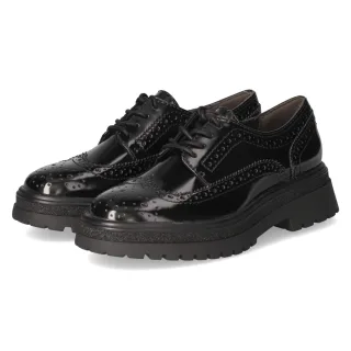 Tamaris Schnürschuhe - Gr. 36 - Schwarz - Synthetik