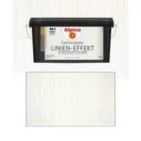 *Alpina* Strukturpaste Alpina Farbrezepte 4,5 L. Linien-Effekt Strukturwandfarbe, Innen Weiß